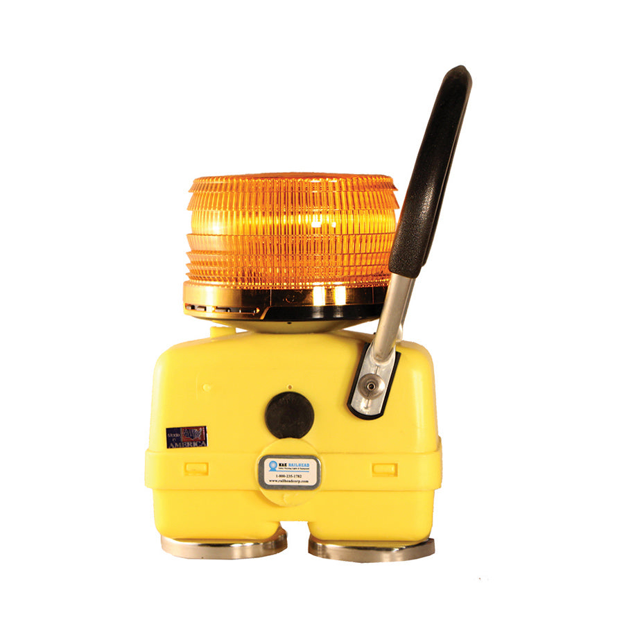 Amber 360 Dome 4 Led & Bale Handle Railhead Corporation