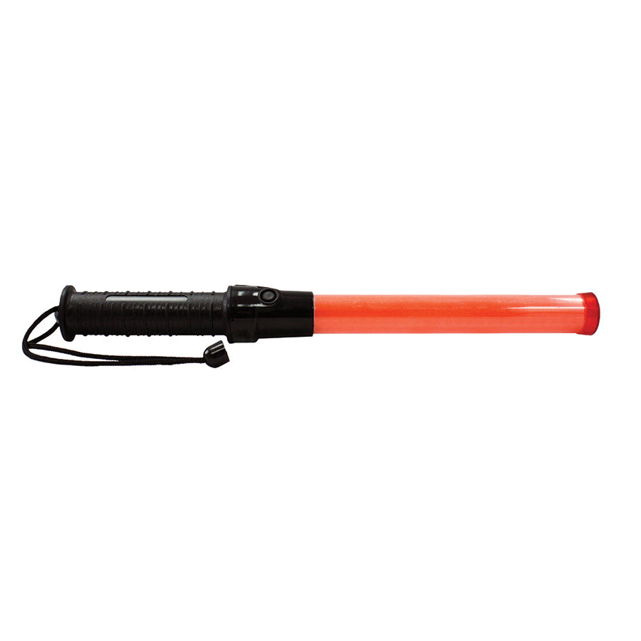 Traffic Baton Black Handle Red 7 LEDs Steady On and Off function ...